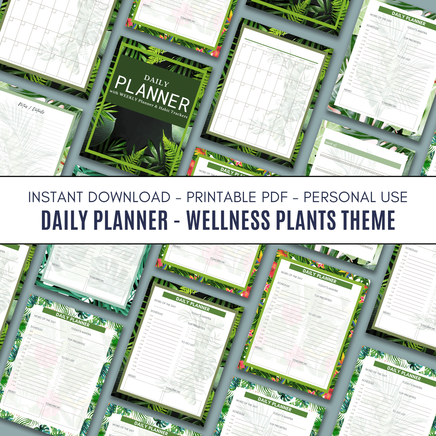 Tropical 12 Week Planner - Full Color Version