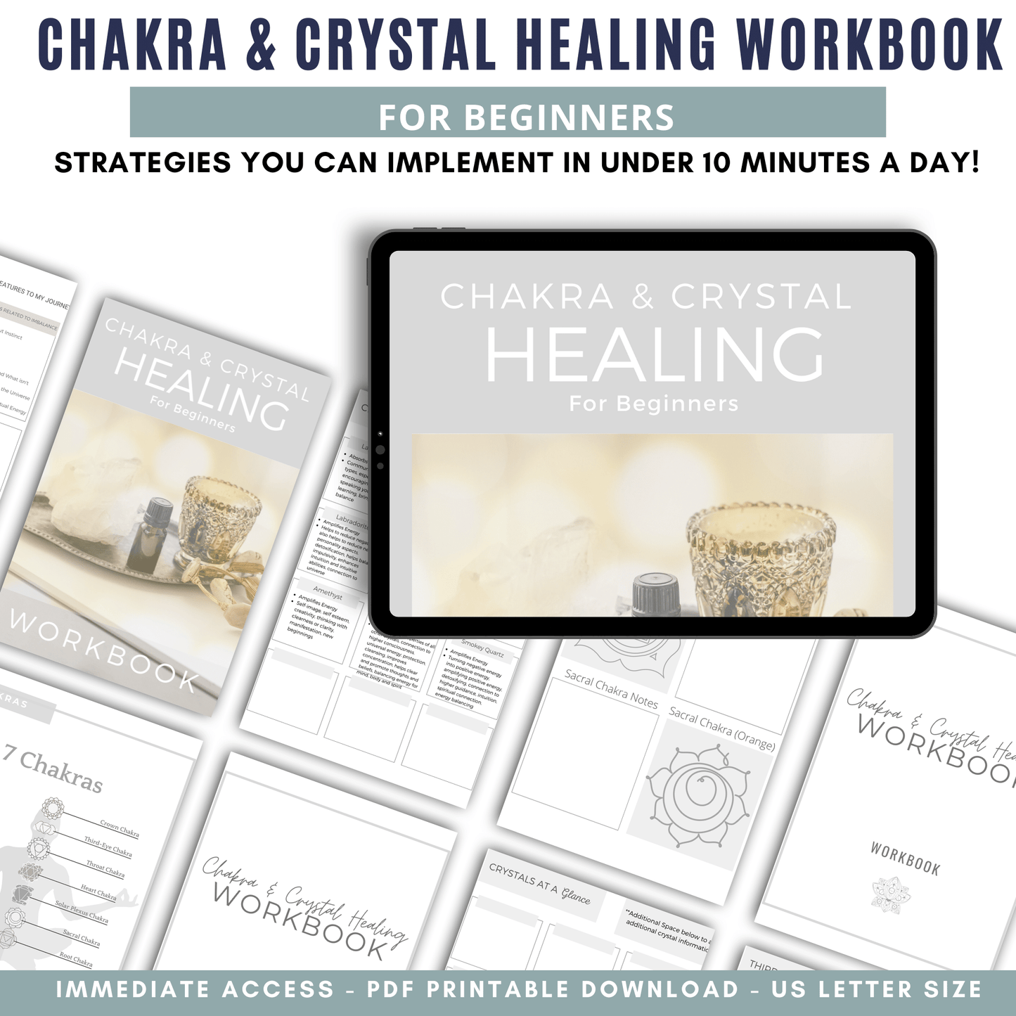 Chakra & Crystal Healing Workbook