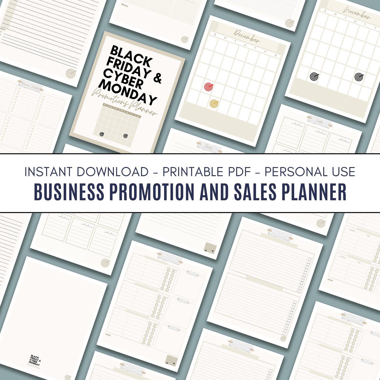 Black Friday/Cyber Monday Promotions Planner