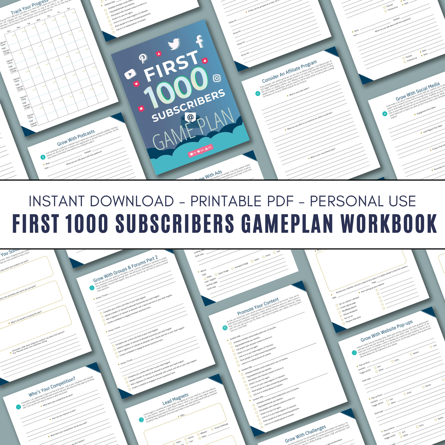 First 1000 Subscribers Workbook