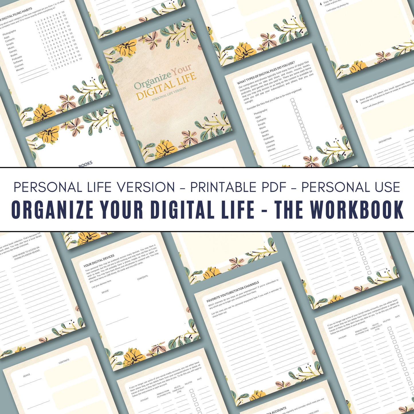 Organize Your Digital Life - Personal Life Workbook