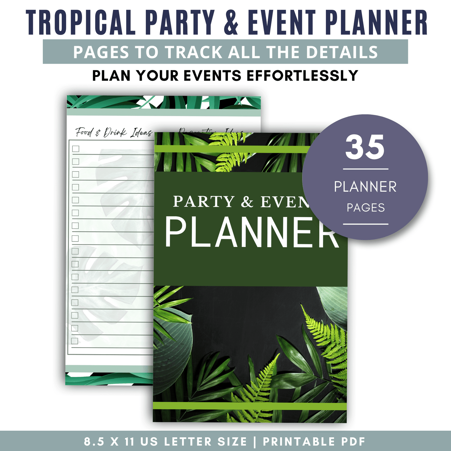 Tropical Party & Event Planner - Full Color Version
