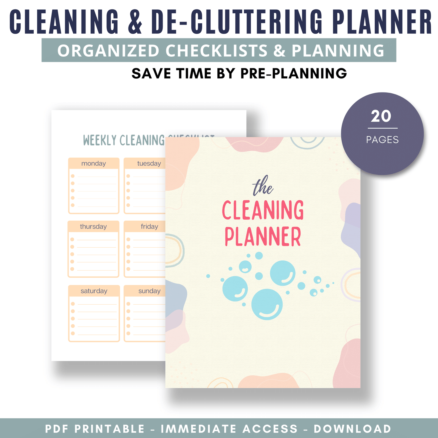 Cleaning & DeCluttering Planner