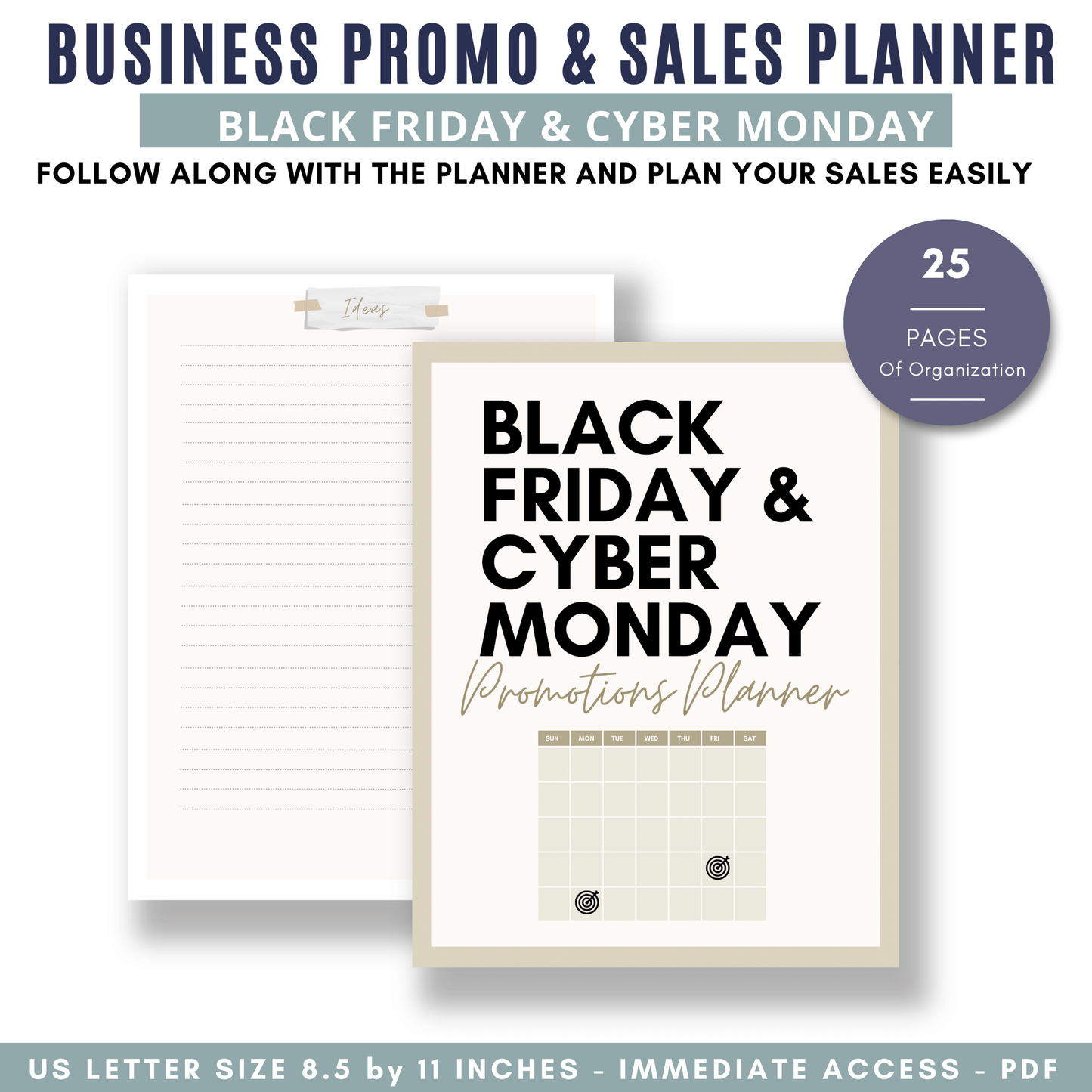 Black Friday/Cyber Monday Promotions Planner