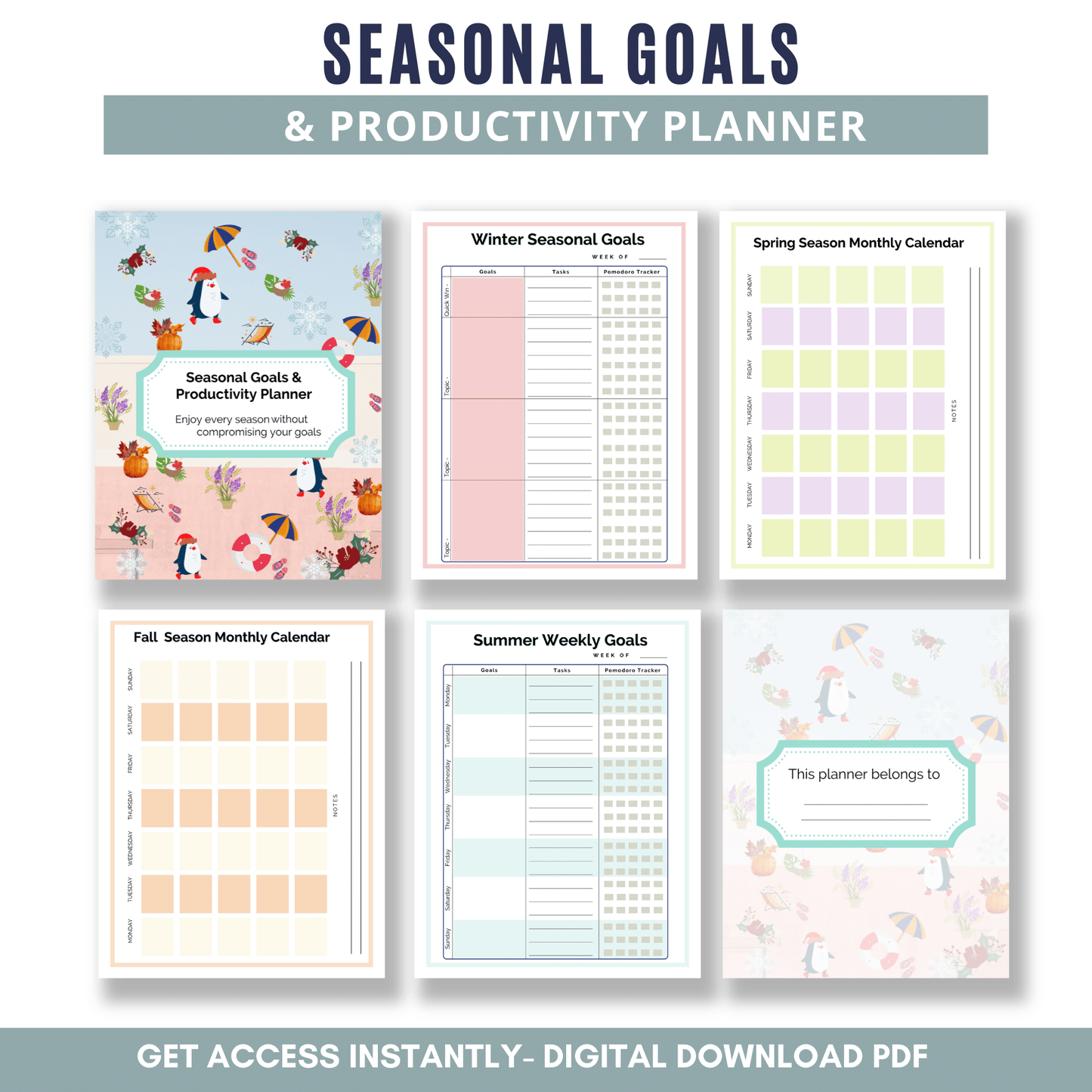 Seasonal Goal Planner