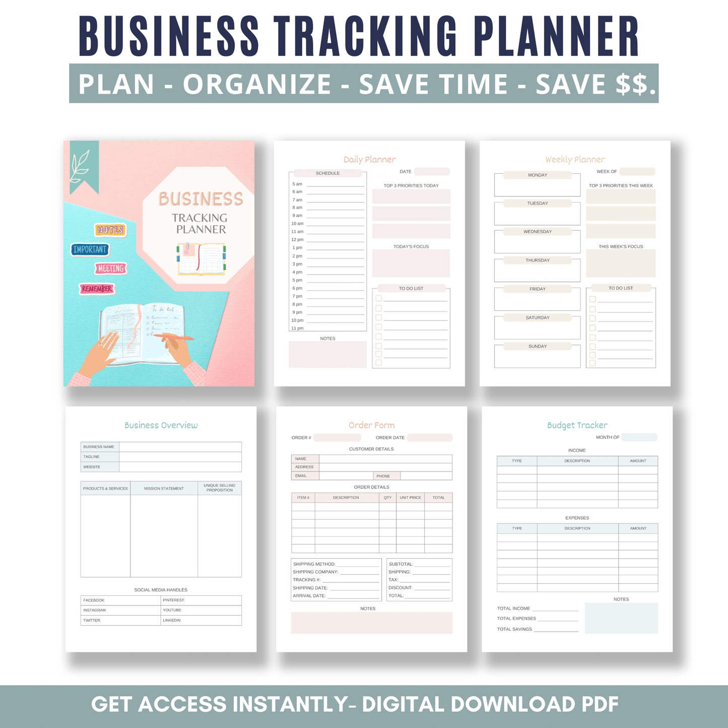 Business Tracking Planner