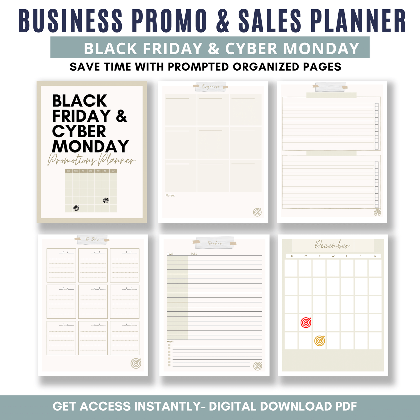 Black Friday/Cyber Monday Promotions Planner