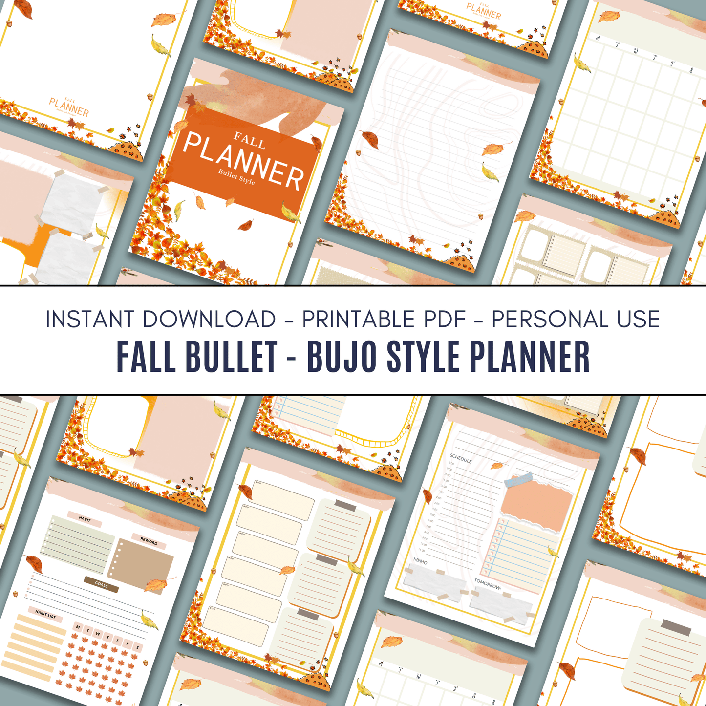 Fall Bullet Style Planner