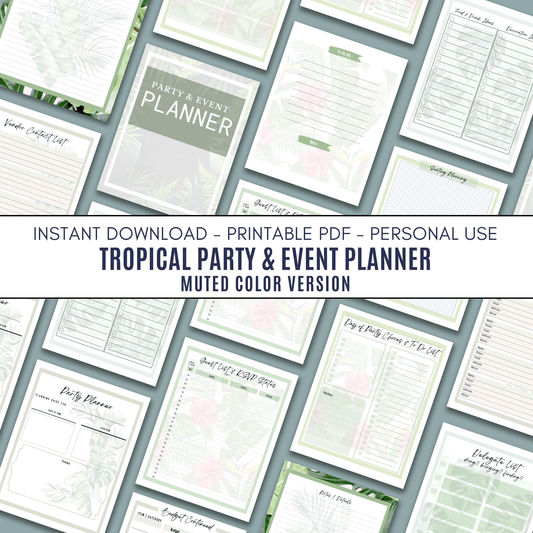 Tropical Party & Event Planner - Muted Version