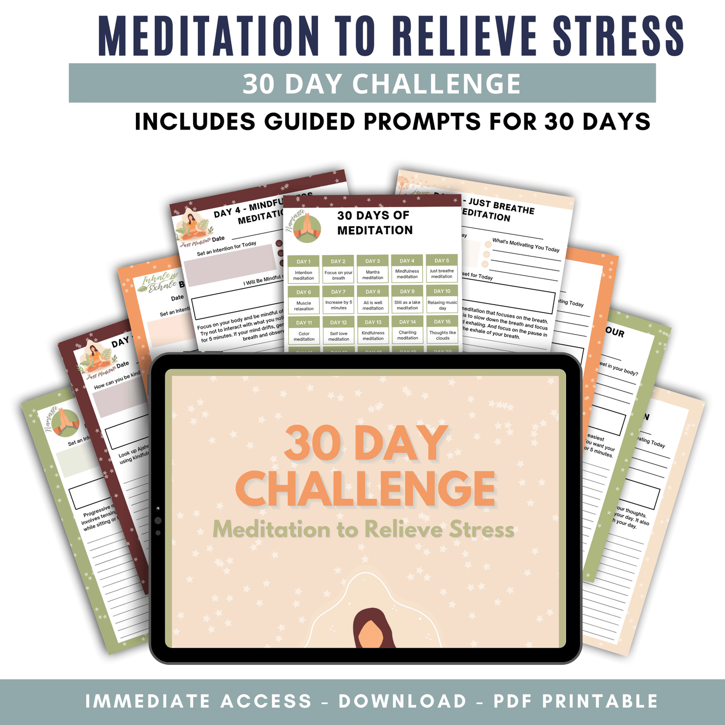 Meditation to Relieve Stress 30 Day Challenge