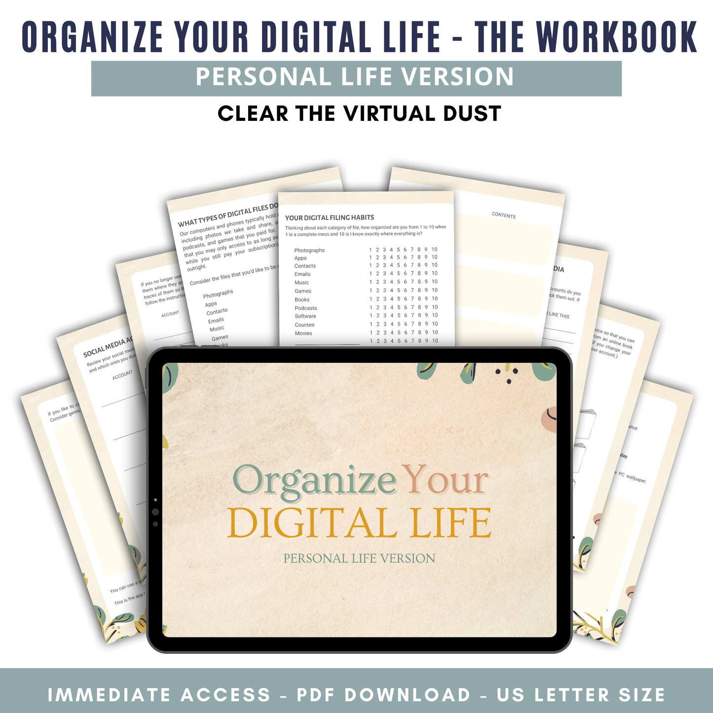 Organize Your Digital Life - Personal Life Workbook