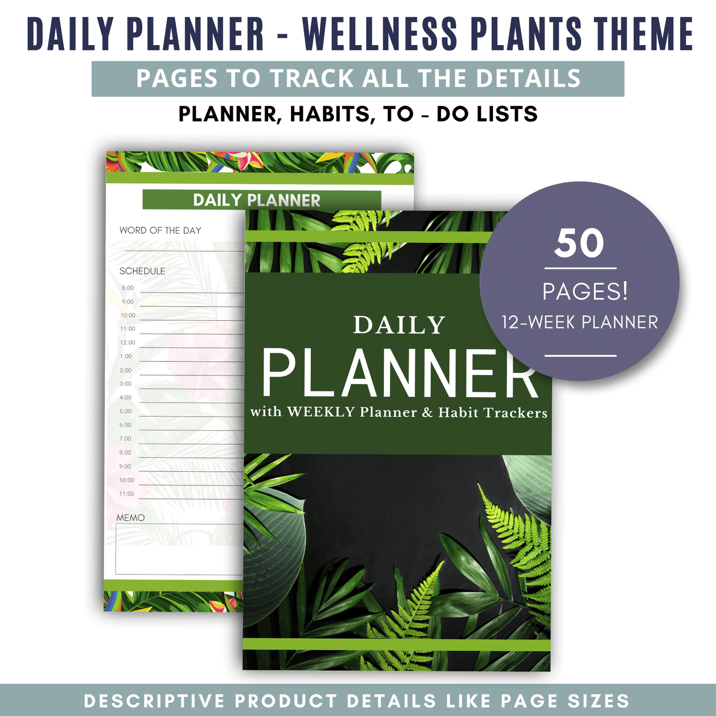 Tropical 12 Week Planner - Full Color Version