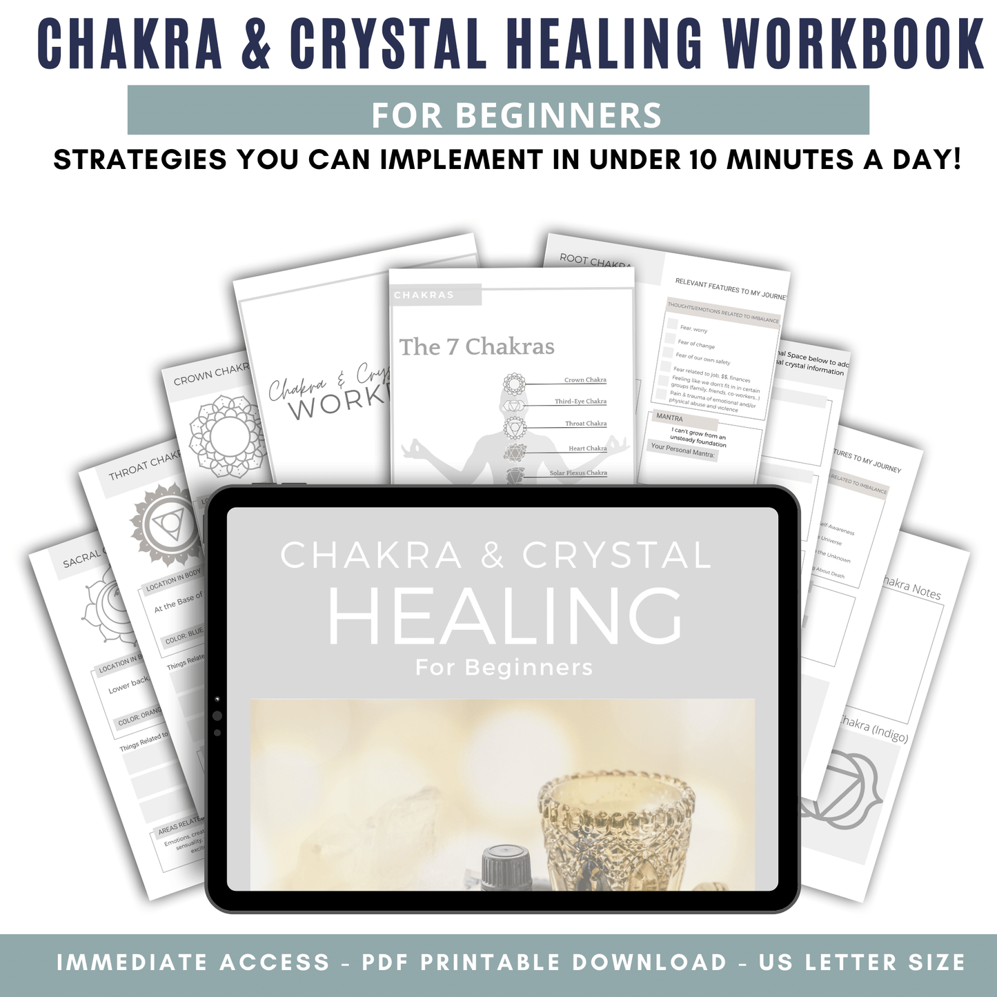 Chakra & Crystal Healing Workbook