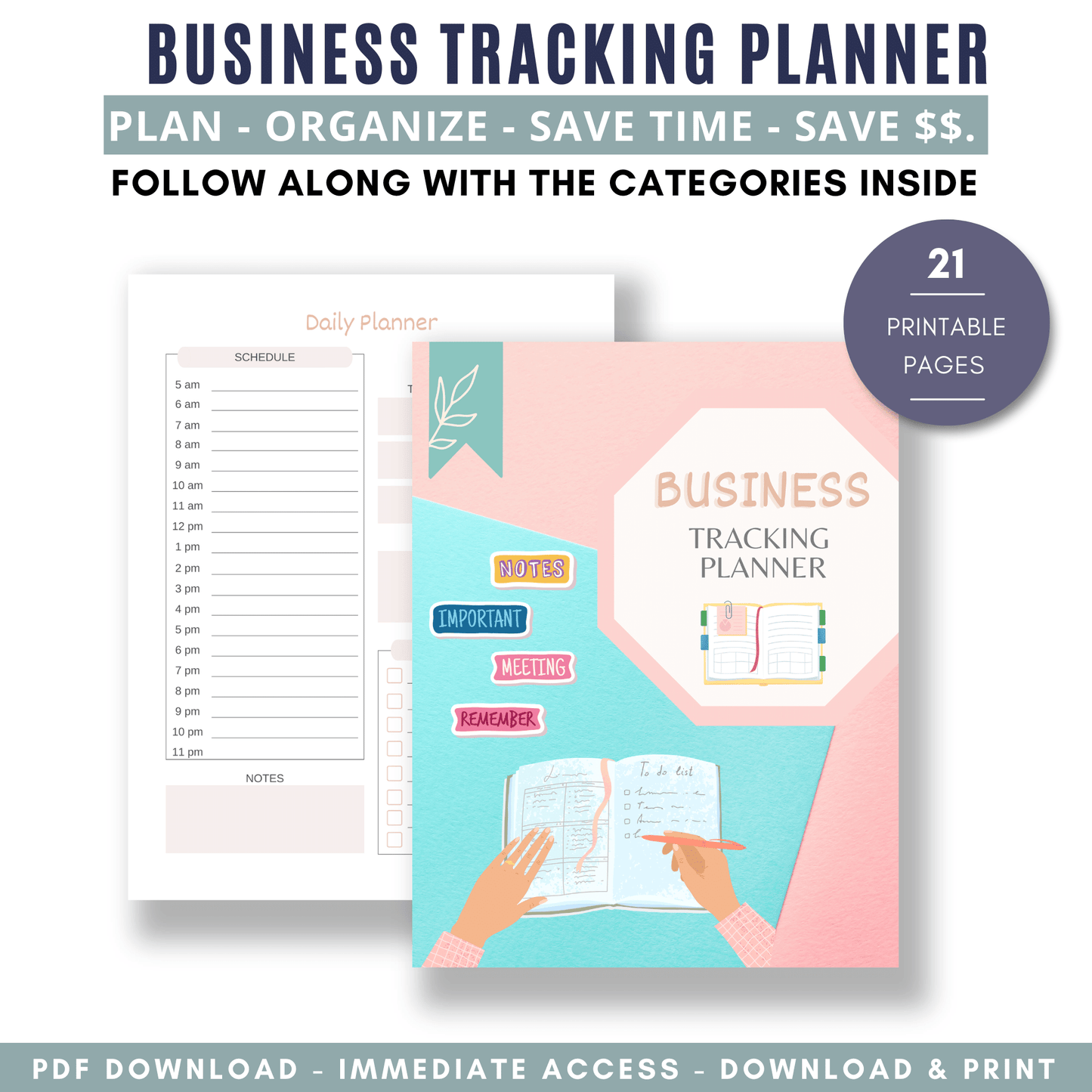 Business Tracking Planner