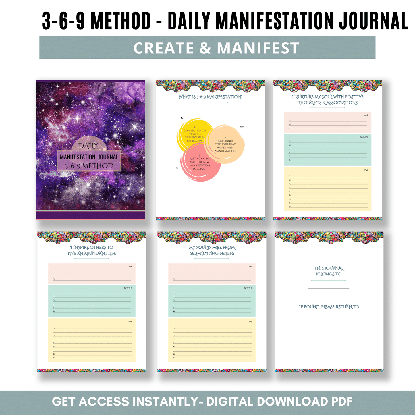 3-6-9 Manifestation Journal